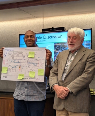 Safe Schools Africa Roundtable - consultants presenting